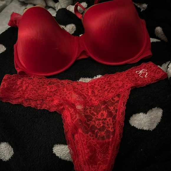 Victoria's Secret Other - Victoria's Secret Bold Red Bra and Panty Set